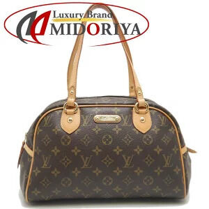 LOUIS VUITTON Monogram Montorgueil Handbag Brown